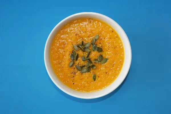 Carrot, ginger and turmeric soup